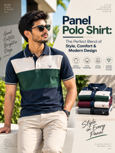 Panel Polo Shirt: The Perfect Blend of Style, Comfort & Modern Design